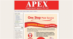 Desktop Screenshot of apex.netmaid.com.sg