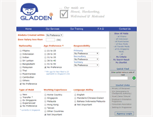 Tablet Screenshot of gladden.netmaid.com.sg